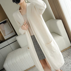 cardigans for Autumn and Winter Casual Long Knitted Cardigan women sweater coat V-Neck Cardigans