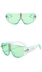 Sporty Clear Frame Sunglasses