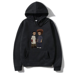 Boondocks Huey and Riley Men;s Hoodie Hip Hop Fashion