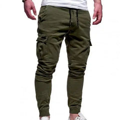 Solid Cotton Joggers Casual & Military Vibes