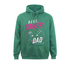 Mens Best Gamer Dad Ever Funny Fathers Day Top Hoodie HolidayOutdoor