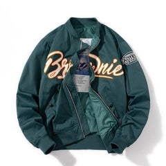 Jacket Men Letter Streetwear Baseball Coat Casual Couple