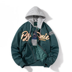 Jacket Men Letter Streetwear Baseball Coat Casual Couple