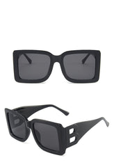 'B' Oversized Square Frame Sunglasses