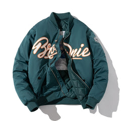 Jacket Men Letter Streetwear Baseball Coat Casual Couple