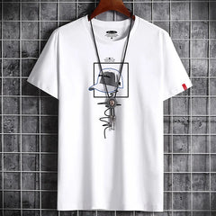 Men's Print Hat Solid Tees