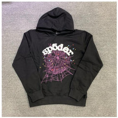 Hoodie Women High Quality Foam Print Spider Web Graphic Sweatshirts Pullovers
