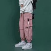 Black Cargo Pants: Men Hip Hop Streetwear