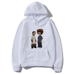 Boondocks Huey and Riley Men;s Hoodie Hip Hop Fashion