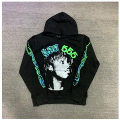 Hoodie Women High Quality Foam Print Spider Web Graphic Sweatshirts Pullovers