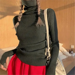 Women's Pullovers Sweaters Autumn Winter Tops Casual