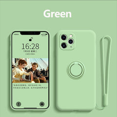 Magnetic Ring Case For iPhone Stand Finger Bracket Cover