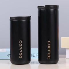 Stainless Steel Milk Tea Coffee Mug Leak-Proof Thermos Mug Travel Thermal Cup