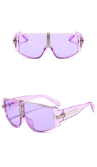 Sporty Clear Frame Sunglasses