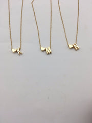 Heart Initial Personalized Letter Necklace