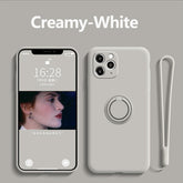 Magnetic Ring Case For iPhone Stand Finger Bracket Cover