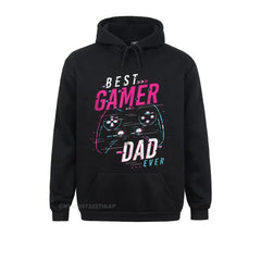 Mens Best Gamer Dad Ever Funny Fathers Day Top Hoodie HolidayOutdoor