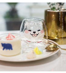 Cute Shiba Inu Mugs Double-Layer Insulated Dog Mug Cute