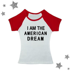 I Am The American Dream Crop Top