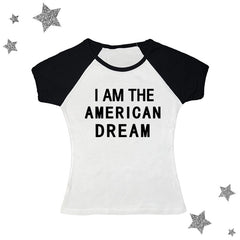 I Am The American Dream Crop Top