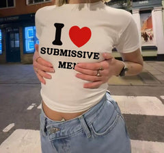 I Love Submissive Men Crop Top