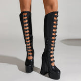 Almighty Platform Knee High Boots