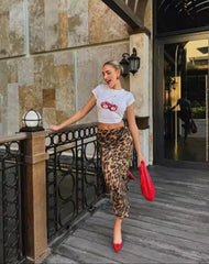Cheetah Print Maxi Skirt