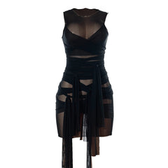 Into You Mesh Mini Dress