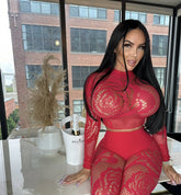 Jessika Mesh Pants Set