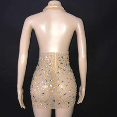 Jezebelle Rhinestone Mini Dress
