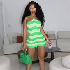 Kaya Striped Knit Dress