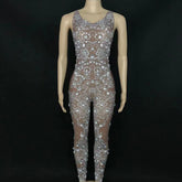 Krystal Mesh Jumpsuit