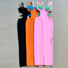 Lauren Bodycon Bandage Maxi Dress