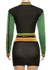 Liana Crochet Sweater Skirt Set