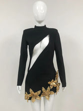 Luxe Flower Bandage Mini Dress