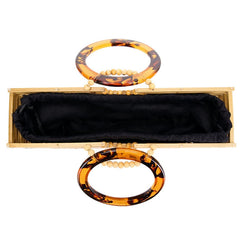 Luxury Bamboo Clutch Handbag