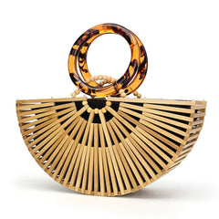 Luxury Bamboo Clutch Handbag
