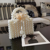 Luxury Beaded Pearl Handbag