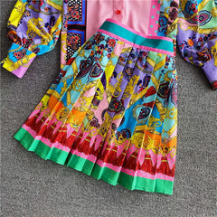 Luxury Vintage Skirt Set