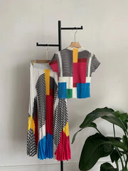 Miyake Pleated Skirt Set