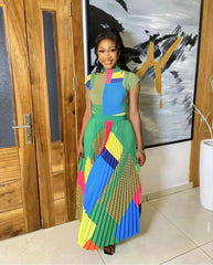 Miyake Pleated Skirt Set