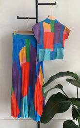 Miyake Pleated Skirt Set