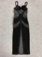 Moraine Sheer Velvet Bodycon Dress