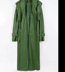 Nichole Leather Trench Coat