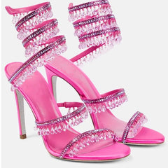 Nisha Rhinestone High Heels