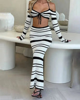 No Hard Feelings Knit Skirt Set