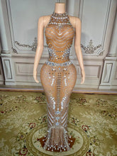 Nude Aesthetic Mesh Dress