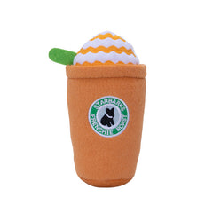 Dog Plush Squeaky Toys Coffee Cup