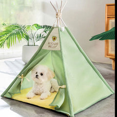 Pet Cat Tent Dog House Summer Breathable Bed