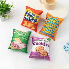 Dog Crinkle Paper Squeaky Potato Chips Toys